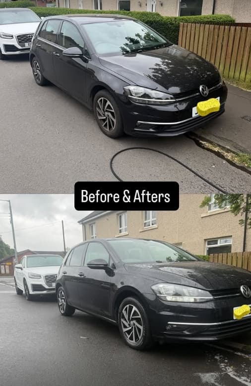 VW Golf: Full exterior valet